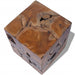 Krukken 4 st. 40x40x45 cm massief teakhout bruin