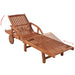 Ligbedden 2 st met tafel massief acaciahout