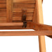 Ligbedden 2 st met tafel massief acaciahout