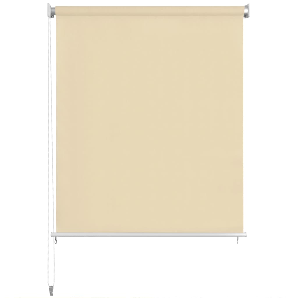 Rolgordijn voor buiten 125(B)x140(H) cm crèmekleurig