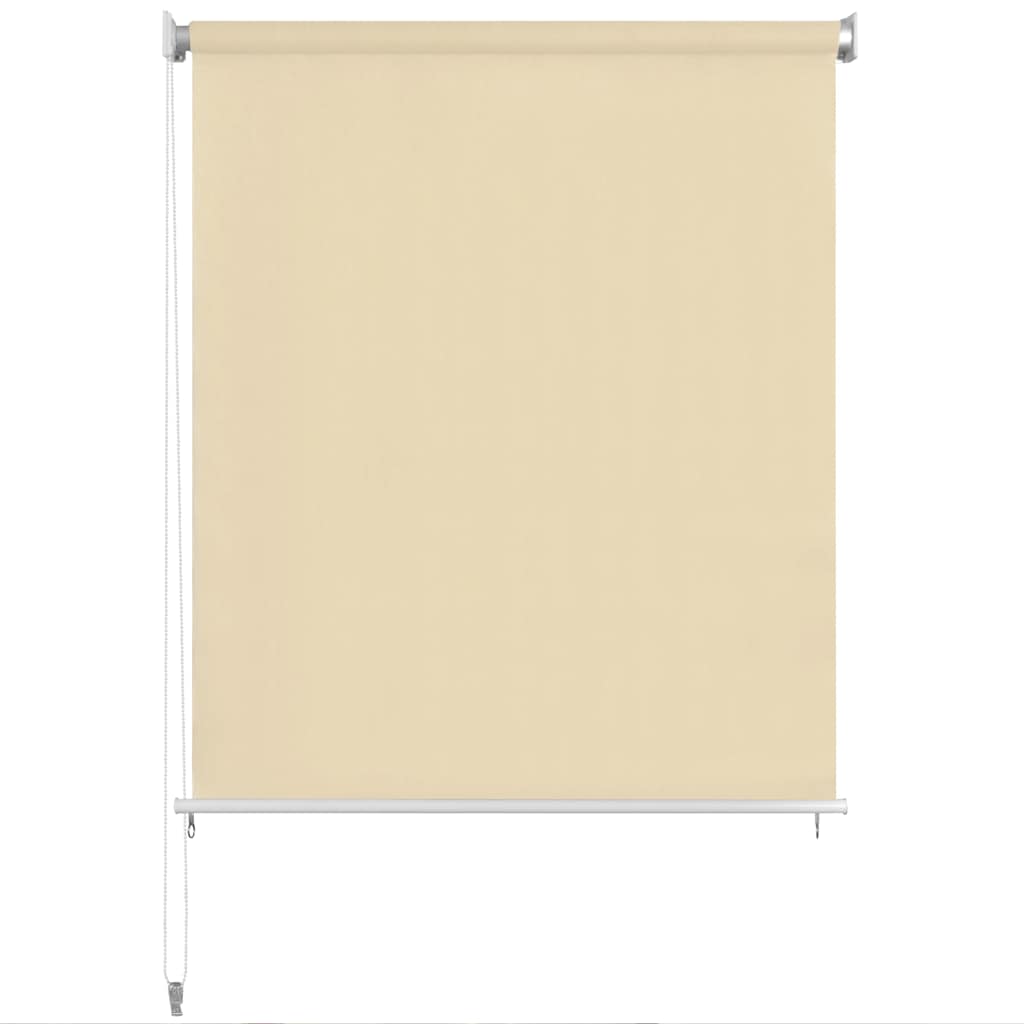 Rolgordijn voor buiten 225(B)x140(H) cm crèmekleurig
