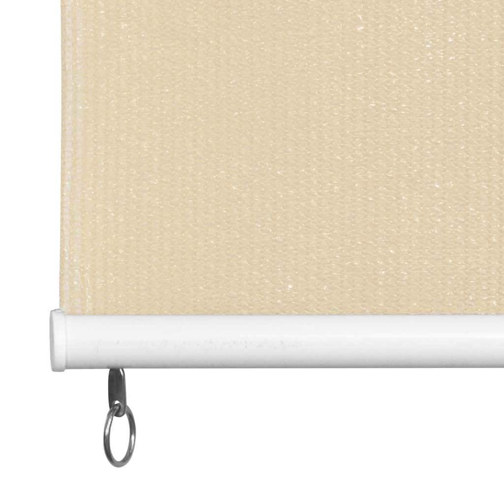 Rolgordijn voor buiten 245(B)x140(H) cm crèmekleurig