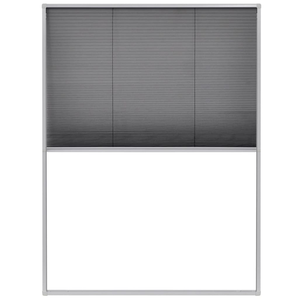 Raamhor plissé 60x80 cm aluminium