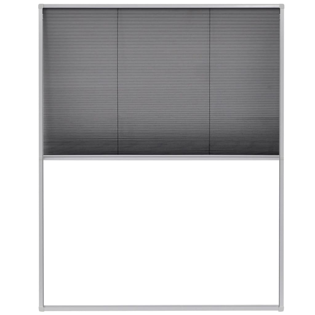 Raamhor plissé 80x100 cm aluminium