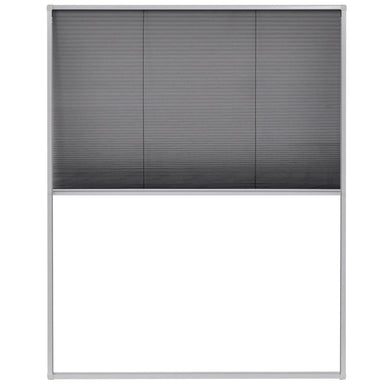 Raamhor plissé 80x100 cm aluminium