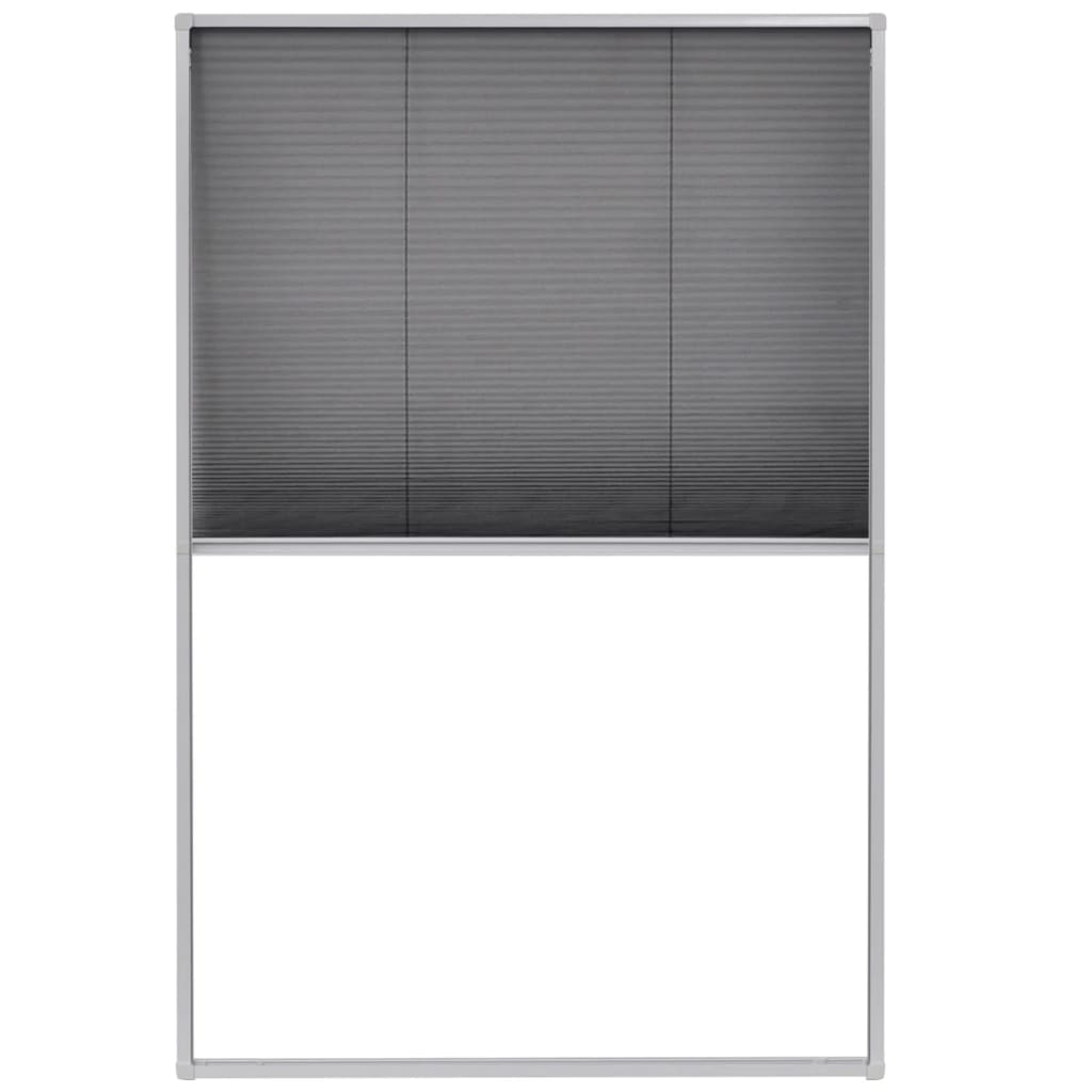 Raamhor plissé 80x120 cm aluminium
