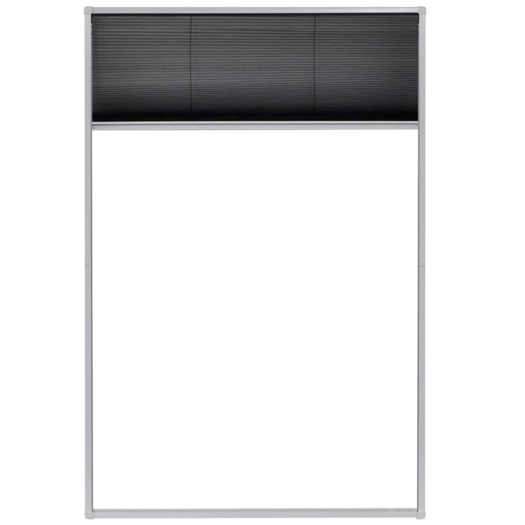 Raamhor plissé 80x120 cm aluminium