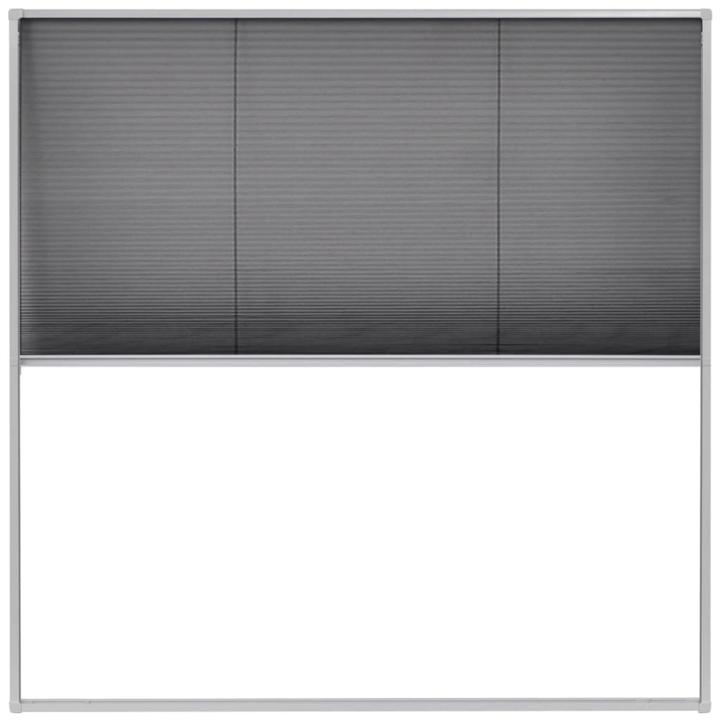 Raamhor plissé 120x120 cm aluminium
