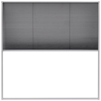 Raamhor plissé 120x120 cm aluminium