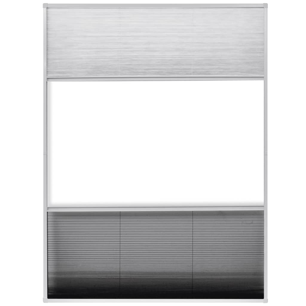 Raamhor plissé met verduistering 60x80 cm aluminium
