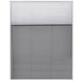 Raamhor plissé met verduistering 80x100 cm aluminium