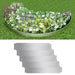 Grasboorden 100x19 cm gegalvaniseerd staal 5 st