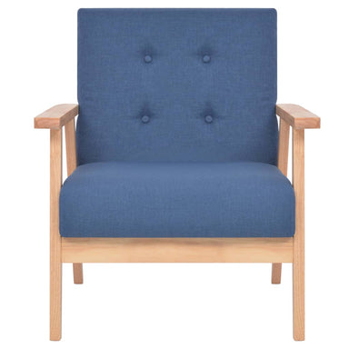 Fauteuil stof blauw