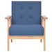 Fauteuil stof blauw