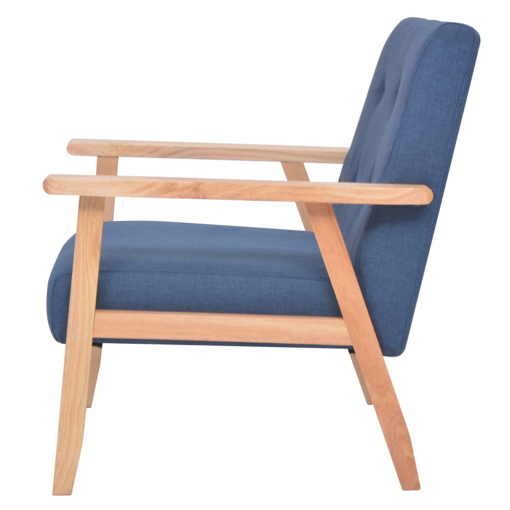 Fauteuil stof blauw