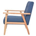 Fauteuil stof blauw
