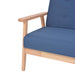Fauteuil stof blauw