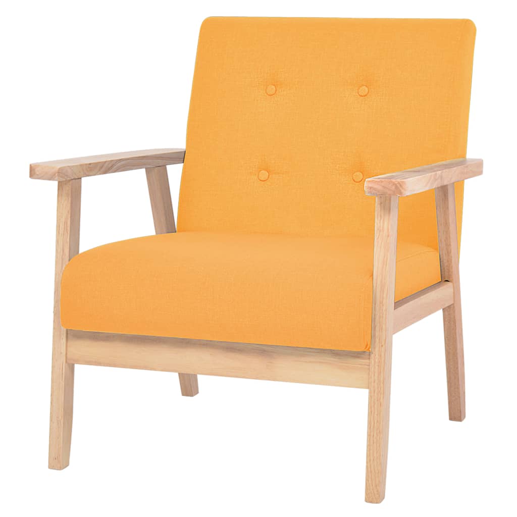 Fauteuil stof geel
