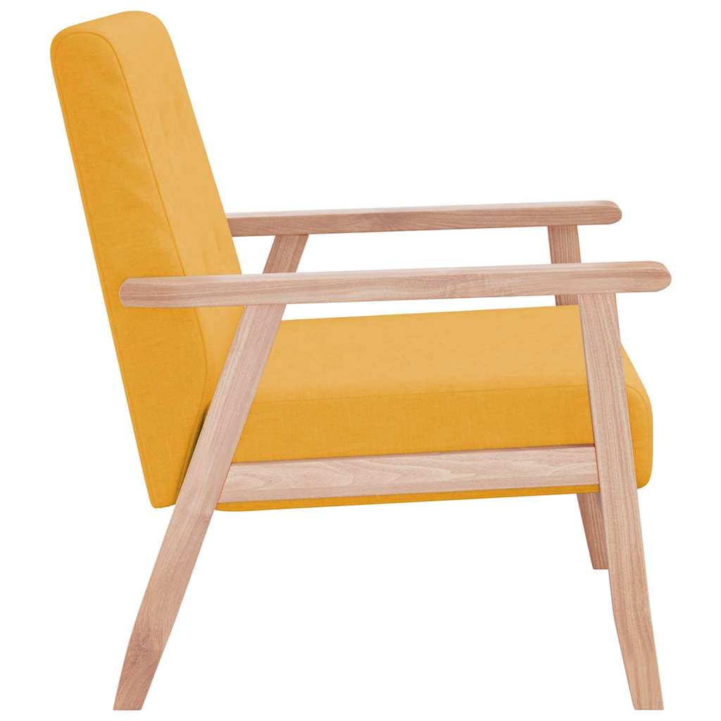 Fauteuil stof geel