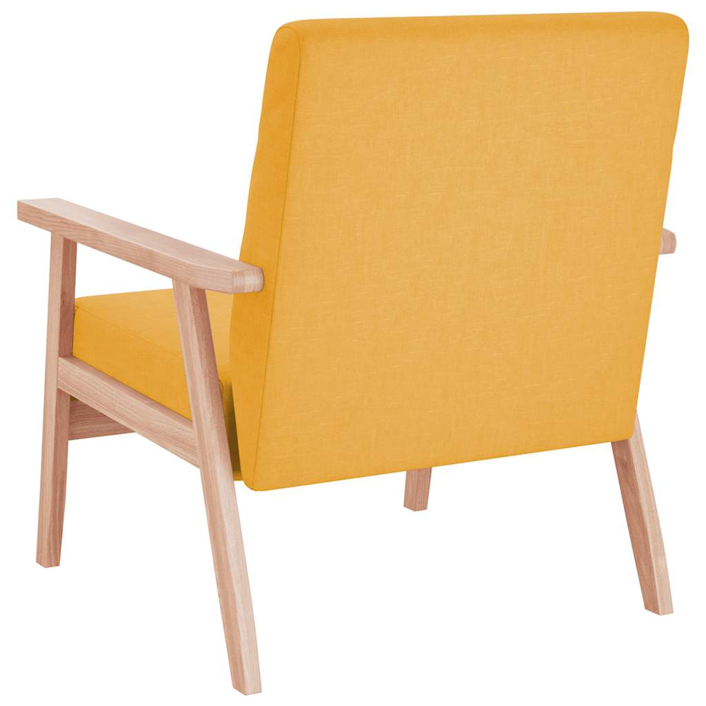 Fauteuil stof geel