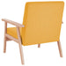 Fauteuil stof geel