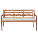 Bank Batavia met kussens 150 cm teakhout