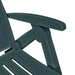 Ligbed met voetensteun kunststof groen