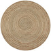 Tapijt rond 120 cm gevlochten jute