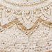 Tapijt met print rond 150 cm gevlochten jute
