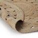 Tapijt met ontwerp rond 120 cm gevlochten jute