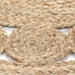 Tapijt met ontwerp rond 120 cm gevlochten jute