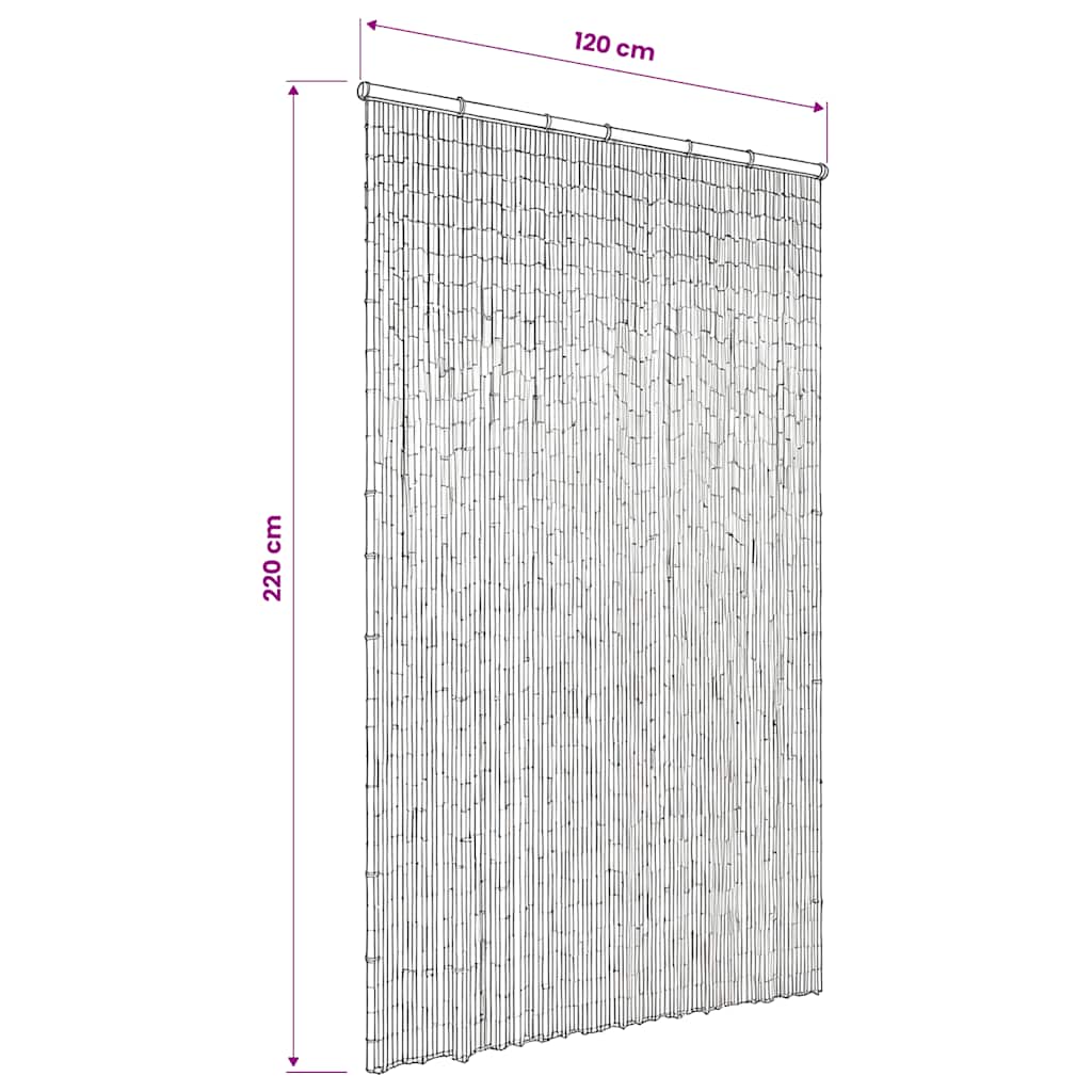 Vliegengordijn 120x220 cm bamboe