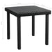 Ligbedden 2 st met tafel poly rattan zwart