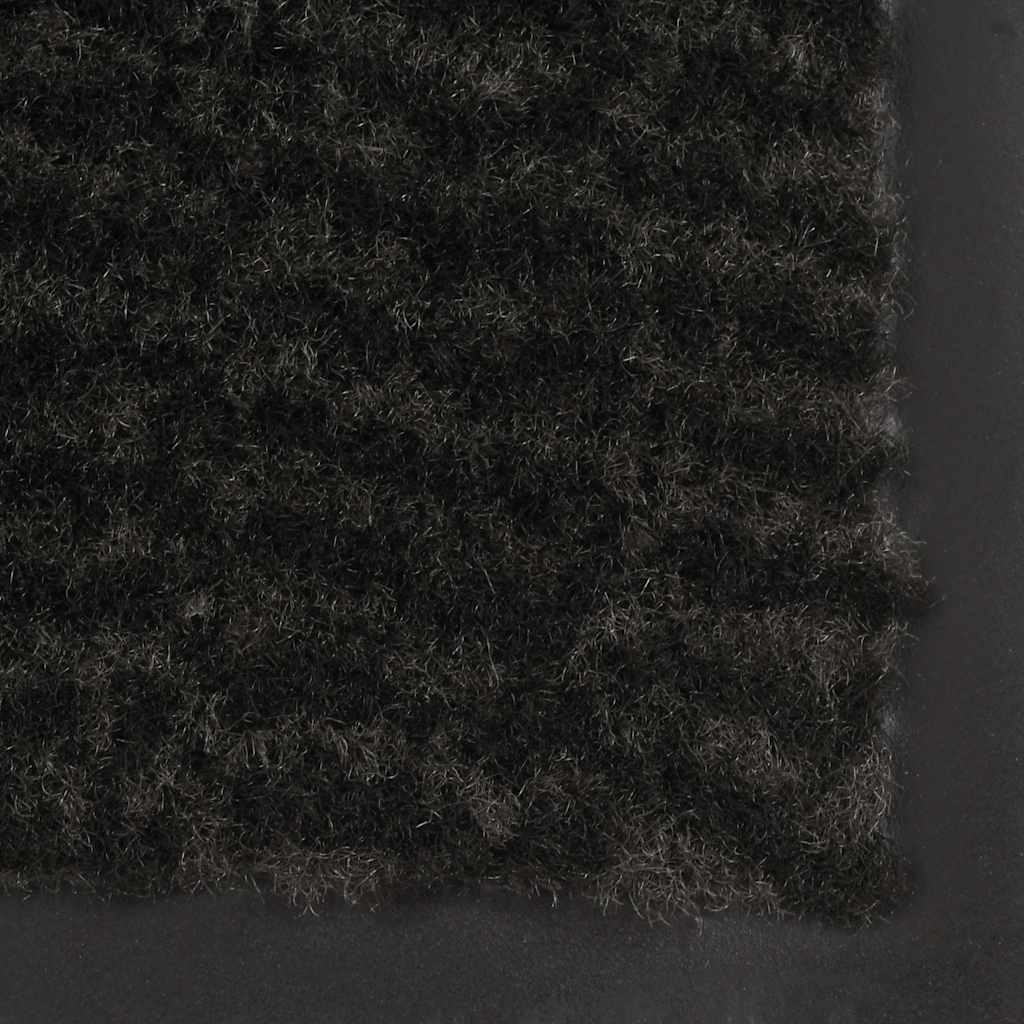Droogloopmat rechthoekig getuft 40x60 cm zwart