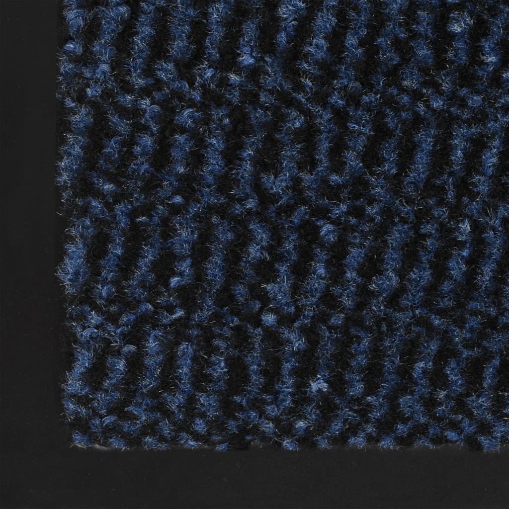 Droogloopmat rechthoekig getuft 60x90 cm blauw