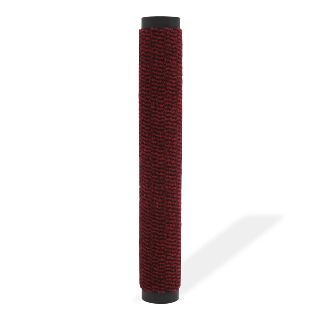 Droogloopmat rechthoekig getuft 80x120 cm rood