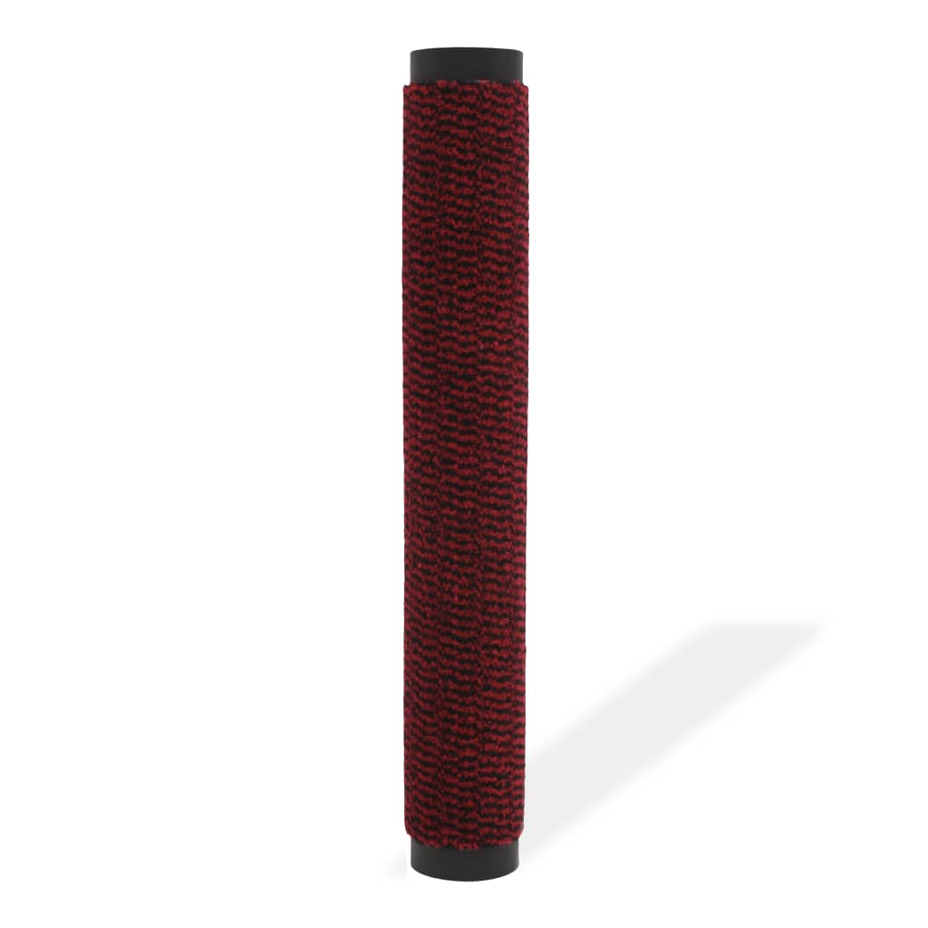 Droogloopmat rechthoekig getuft 90x150 cm rood
