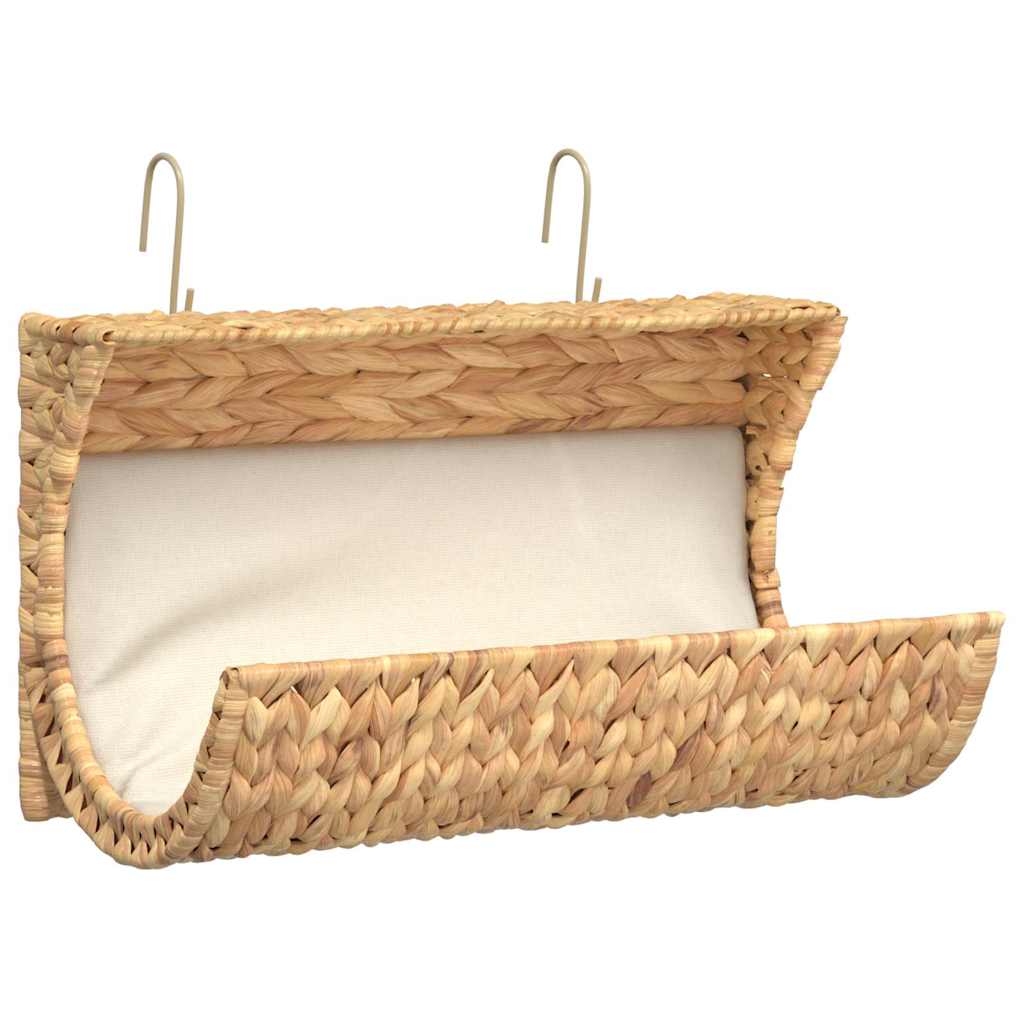 Kattenbed met kussen 37x20x20 cm waterhyacint