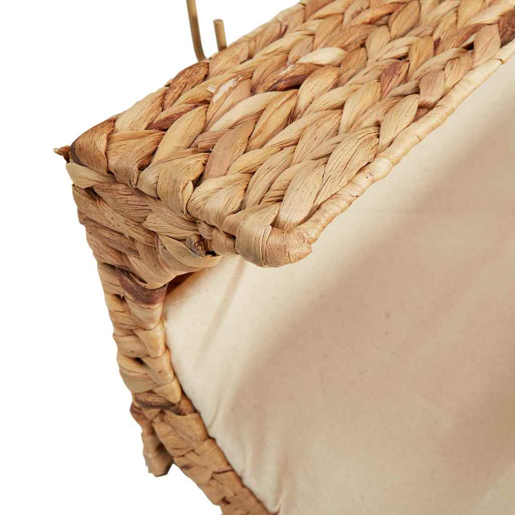 Kattenbed met kussen 37x20x20 cm waterhyacint