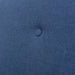 Bankstel stof blauw 2-delig