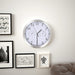 Wandklok met quartz-mechanisme hygrometer thermometer 30 cm wit