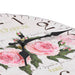 Wandklok vintage stijl 30 cm bloemen