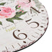 Wandklok vintage stijl 30 cm bloemen