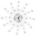 Wandklok met quartz-mechanisme 50 cm modern ontwerp