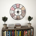 Wandklok vintage-stijl quartz-mechanisme XXL 60 cm metaal