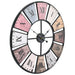 Wandklok vintage-stijl quartz-mechanisme XXL 60 cm metaal