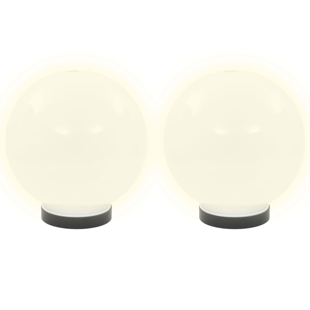 LED-bollampen 2 st rond 20 cm PMMA