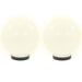 LED-bollampen 2 st rond 20 cm PMMA