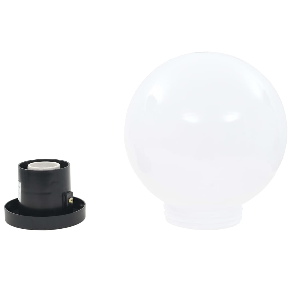 LED-bollampen 2 st rond 20 cm PMMA