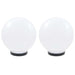 LED-bollampen 2 st rond 25 cm PMMA